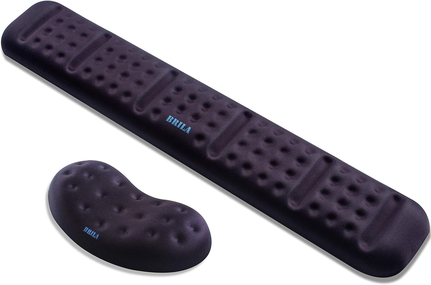 BRILA Ergonomic Gel Wrist Rest Set - Pain Relief & Comfort