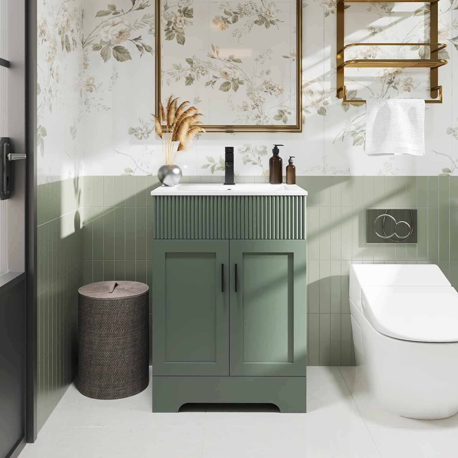 eclife 24 Bathroom Vanities Sink Combo with Modern Design