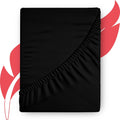King Size Black 1000 TC Egyptian Cotton Fitted Sheet - Deep Pocket
