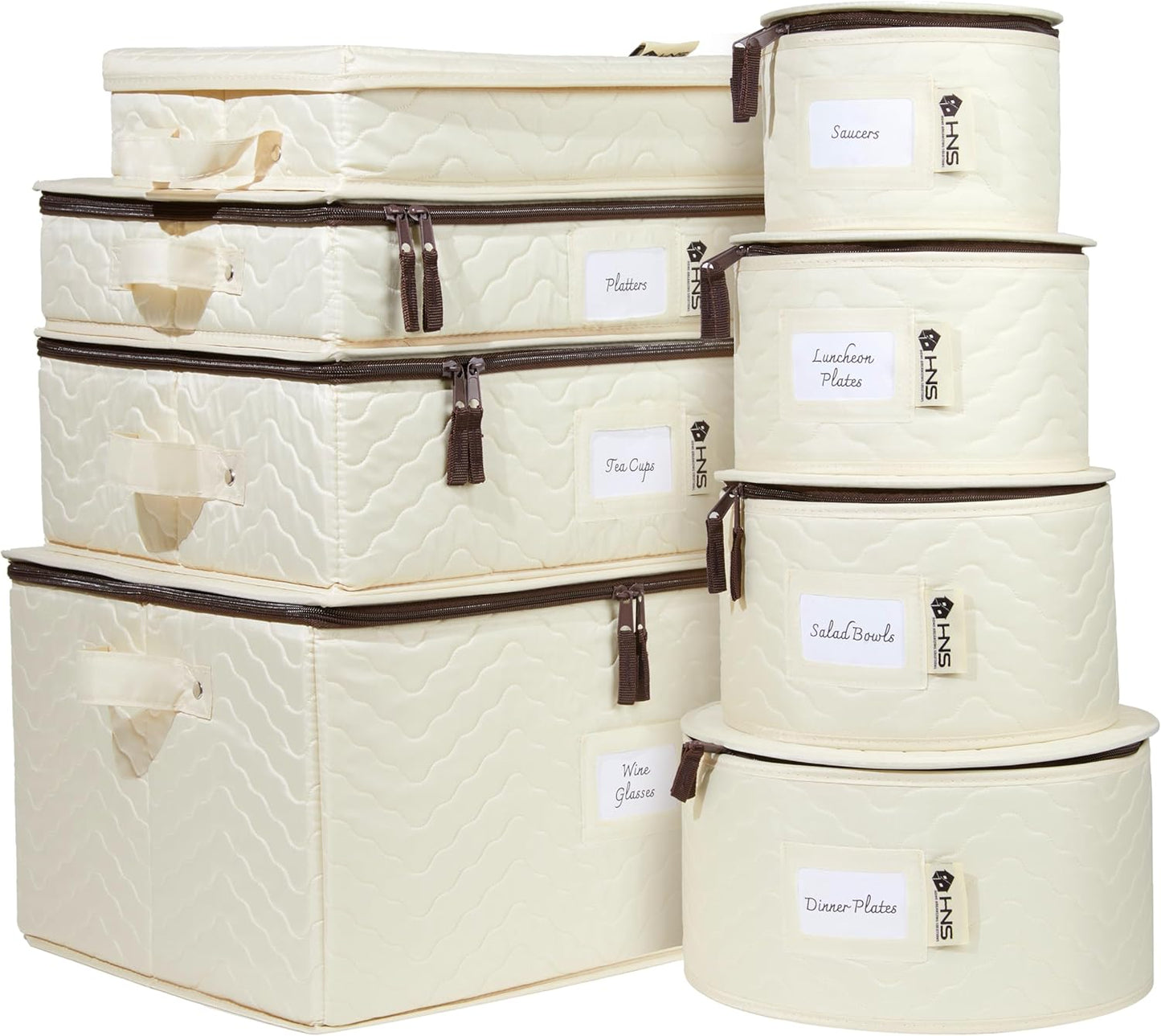 Hard Shell China Storage Containers for Safe Dinnerware Storage