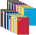 24 Pack Steno Pads 6 x 9 in Spiral Top Notebooks - Bulk Color Set