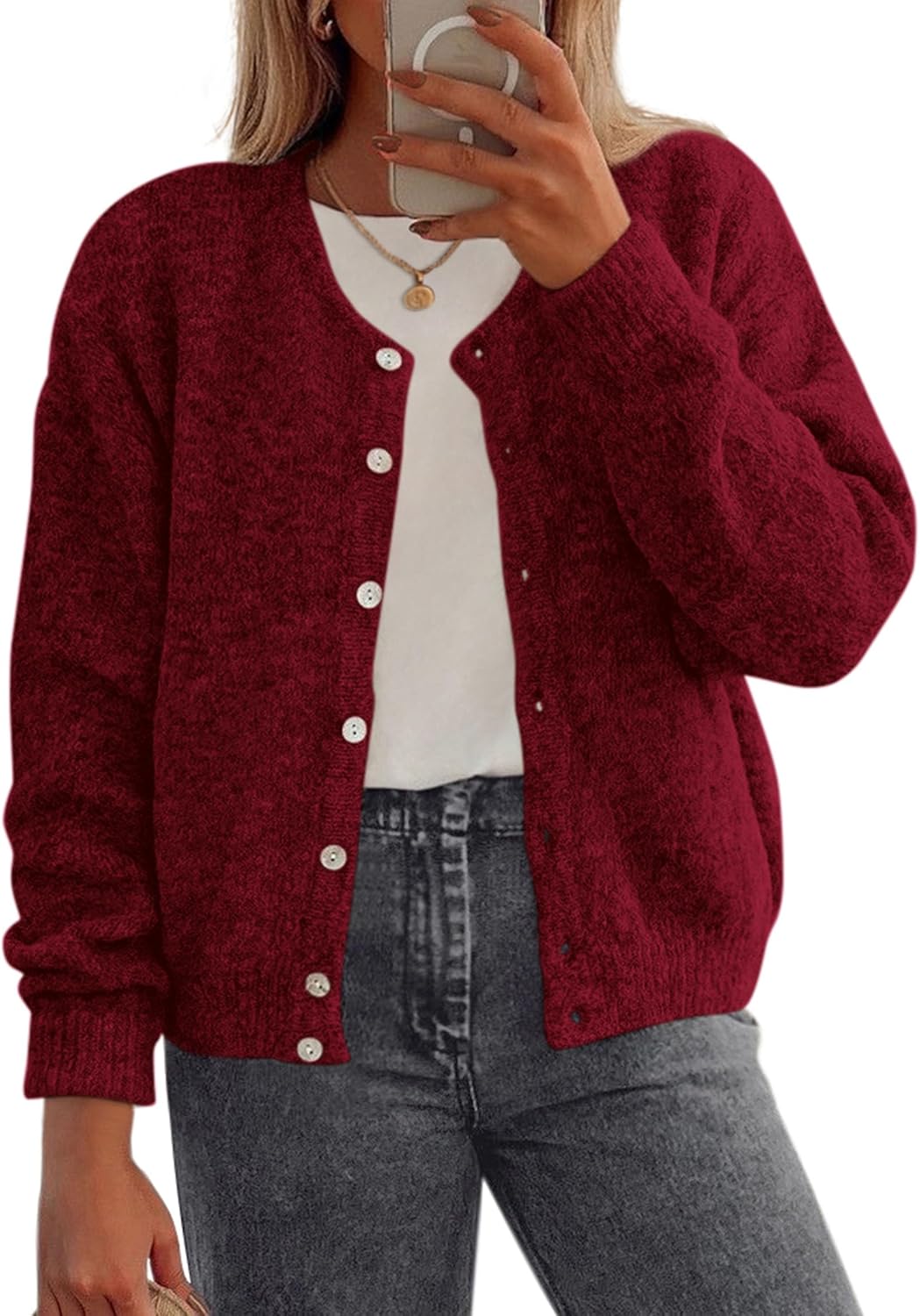 PRETTYGARDEN Fall Long Sleeve Cardigans for Women Trendy Style