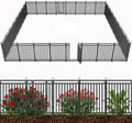 Decorative Garden Fence 72ft x 40in - No-Dig Metal Dog Barrier