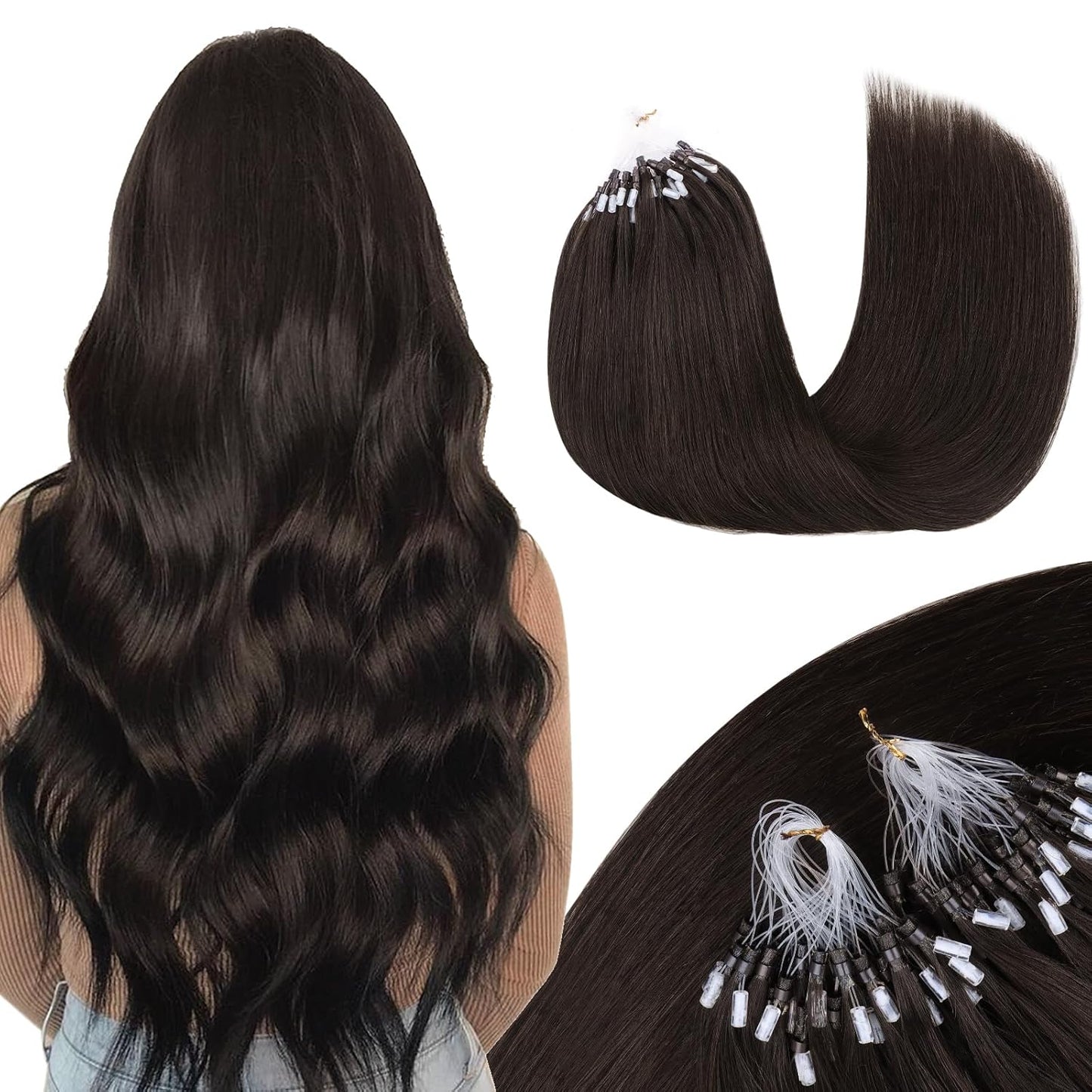 MAXITA Microlink Hair Extensions for Natural Volume & Length