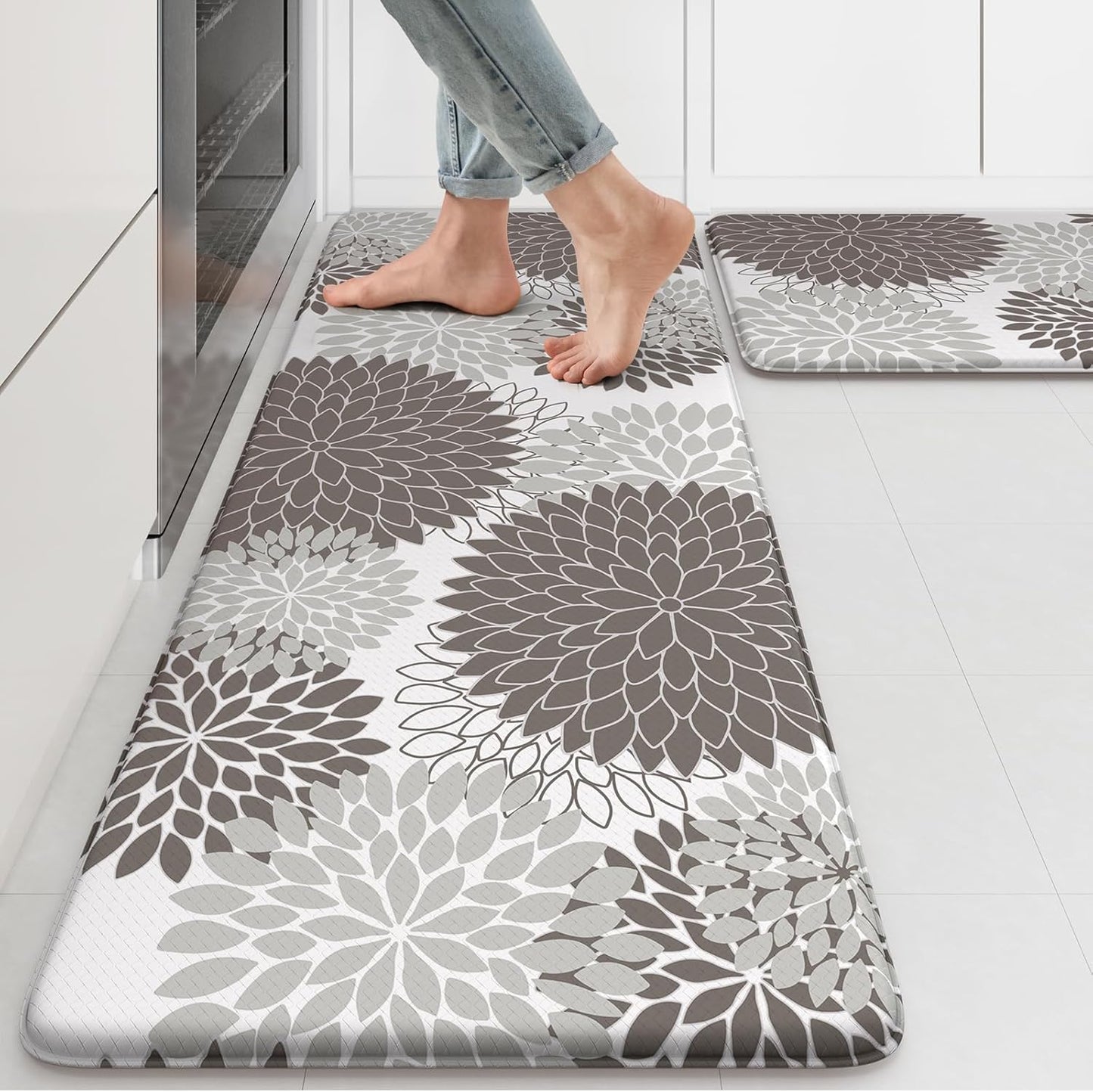 Collive Anti Fatigue Kitchen Mat Set for Comfort and Safety