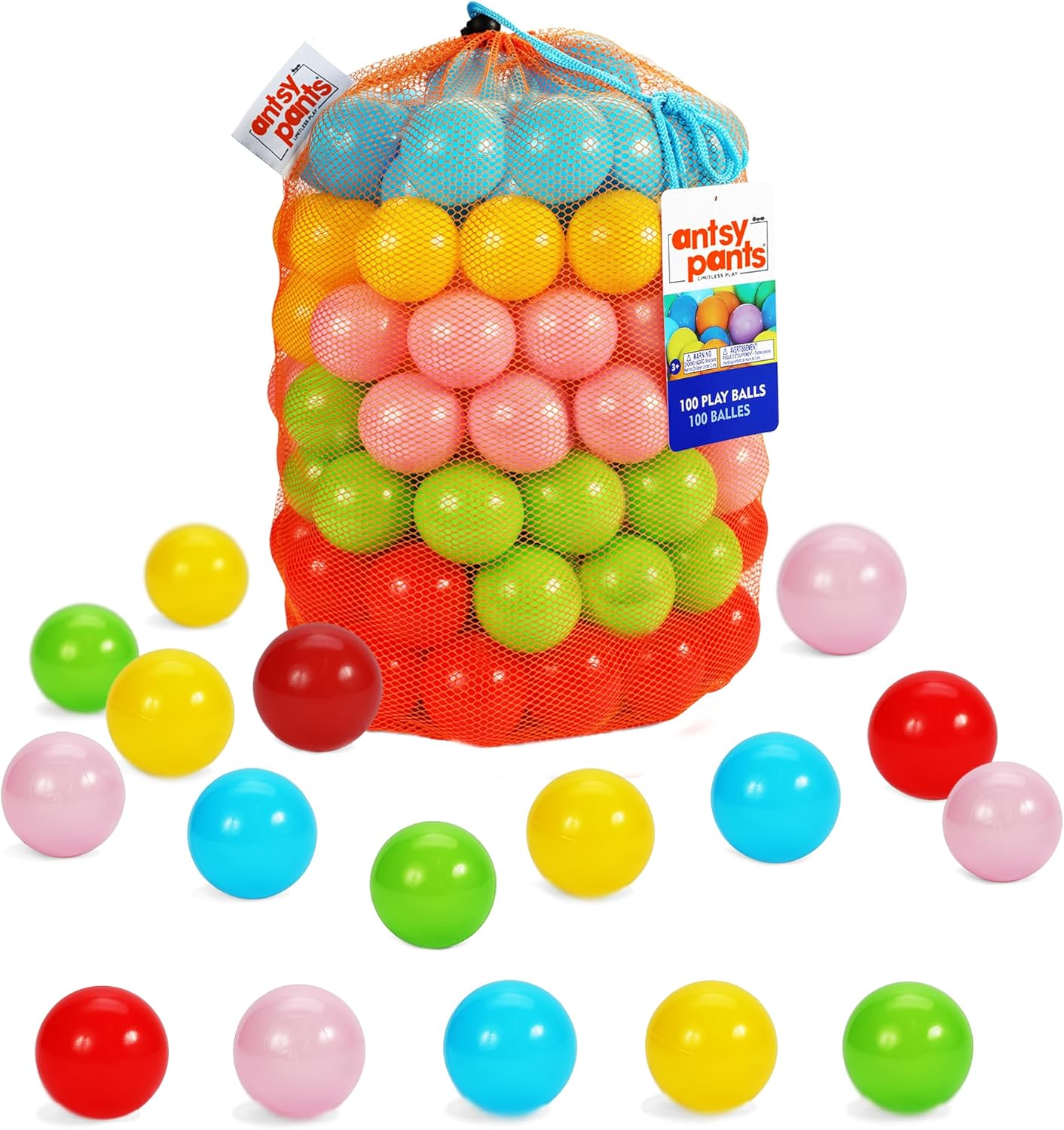 Antsy Pants 200 Ball Pit Balls for Toddlers - Safe & Fun