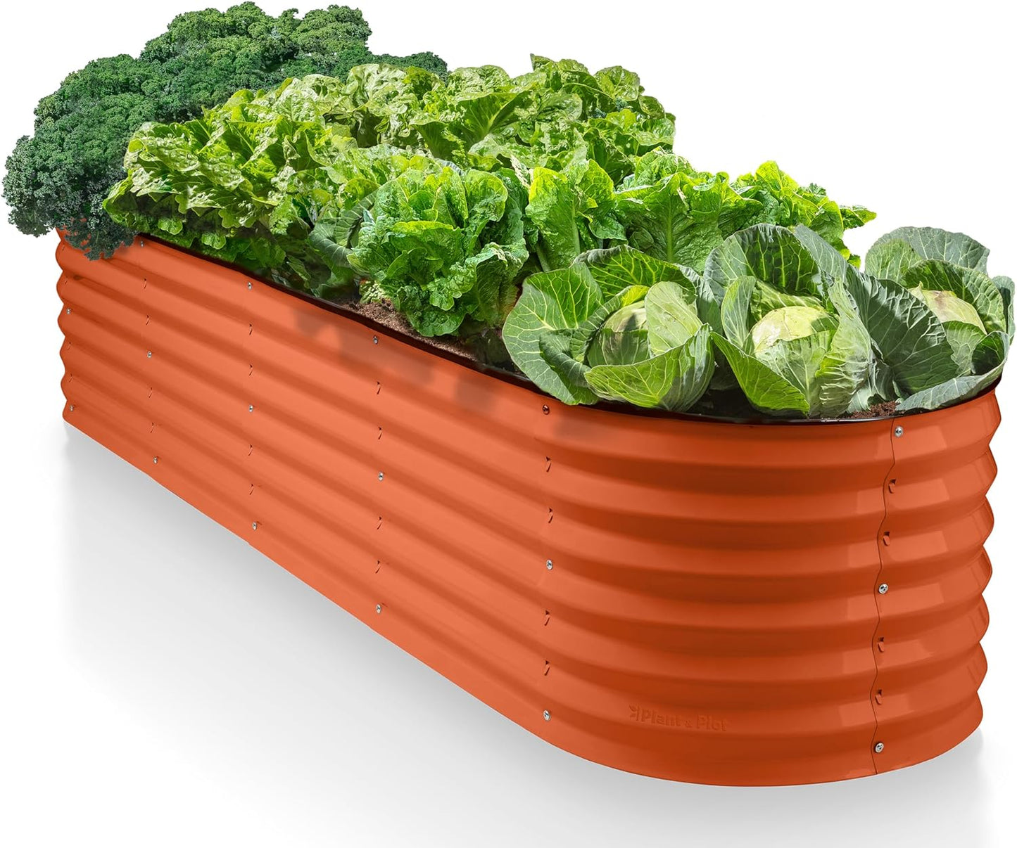 9-in-1 Galvanized Steel Raised Garden Bed for Outdoor Gardening