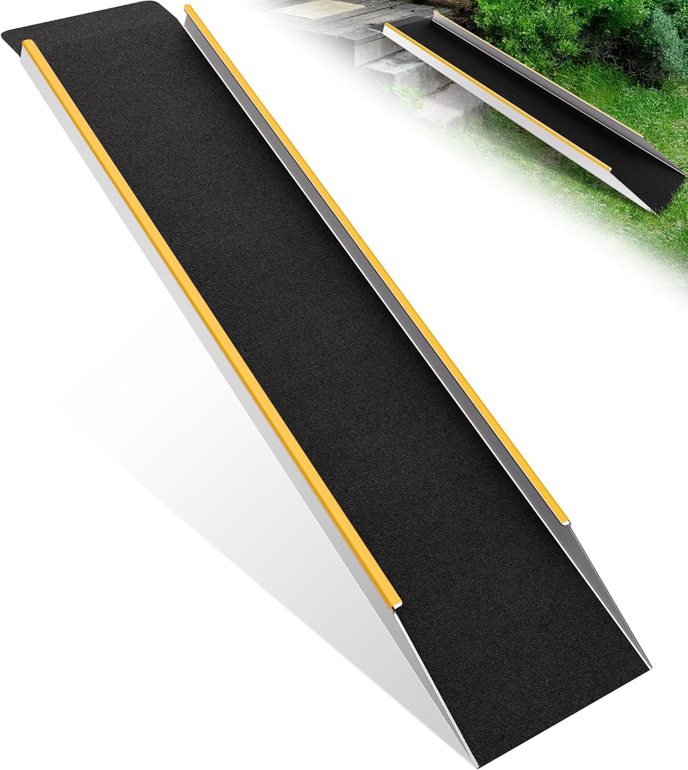 48in Aluminum Shed Ramp for Lawn Mower and Motorcycles