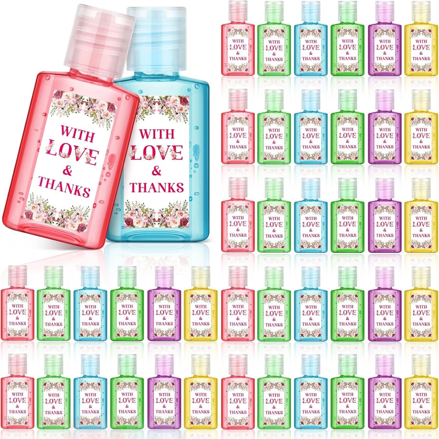 Bridal Shower Hand Sanitizer Bulk for Guests - 48 Pack Gifts