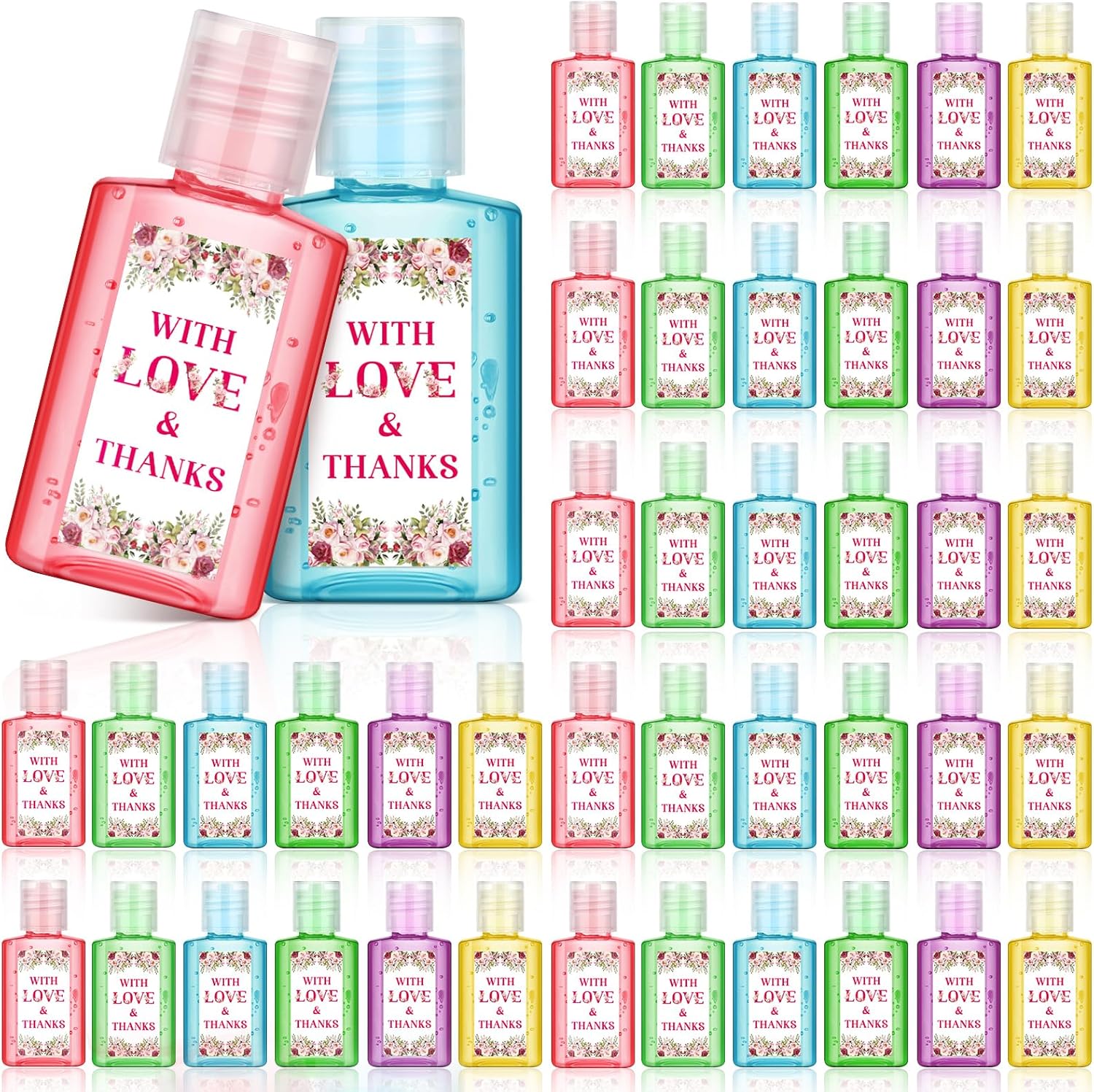 Bridal Shower Hand Sanitizer Bulk for Guests - 48 Pack Gifts
