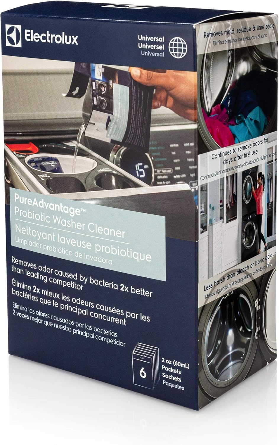 Electrolux Probiotic Washer Cleaner & Descaler, 6 Treatments