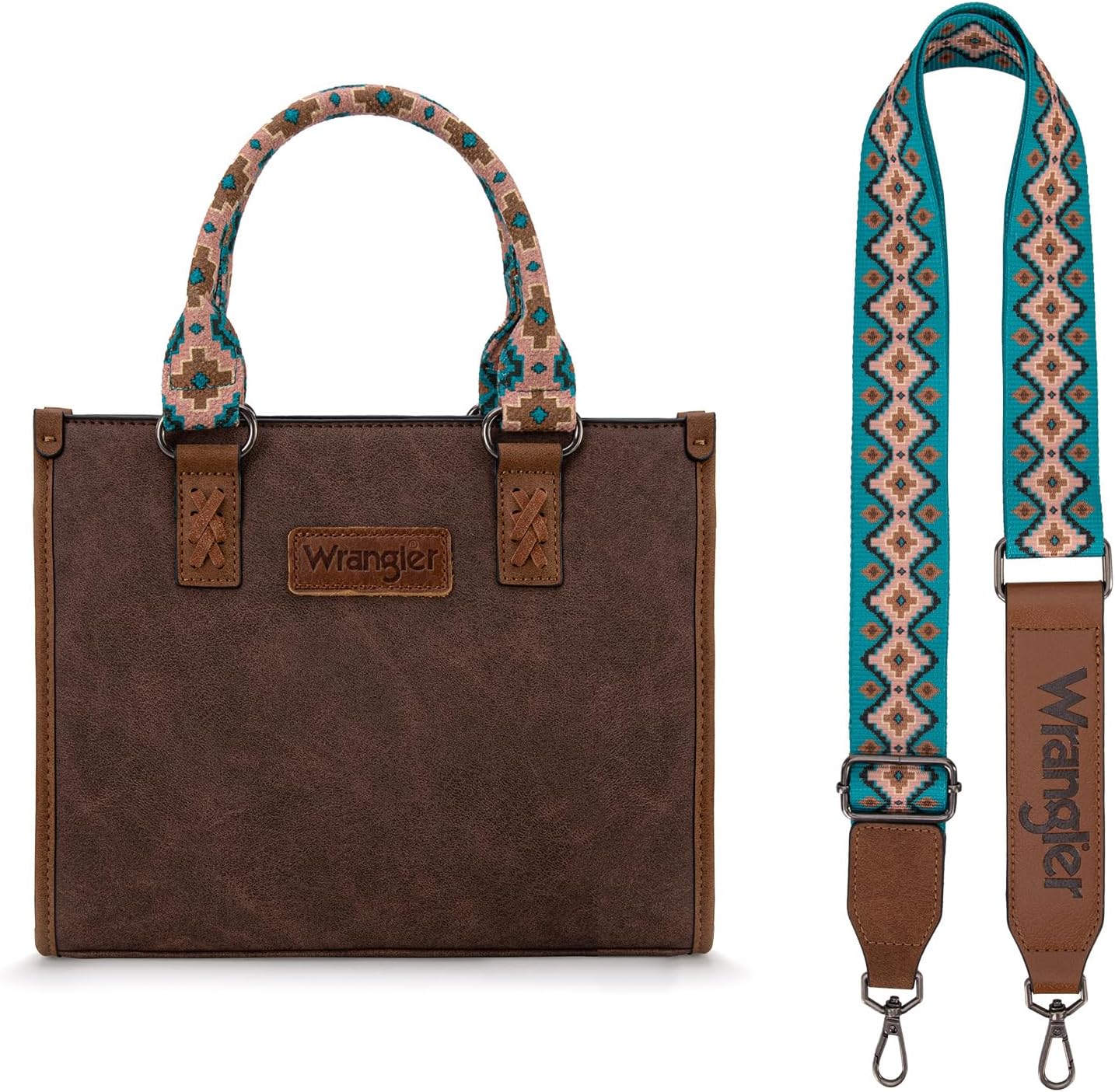 Montana West Wrangler Tote Bag for Women with Aztec Strap