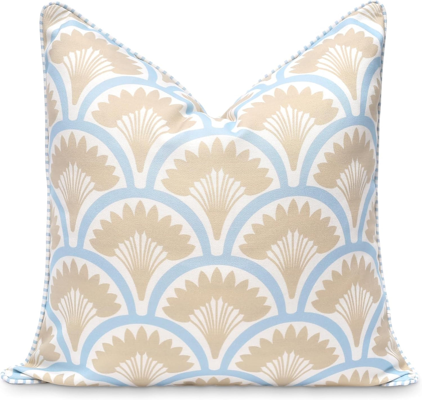 Coastal Indoor Outdoor Throw Pillow Cover, 20in Water Repellent