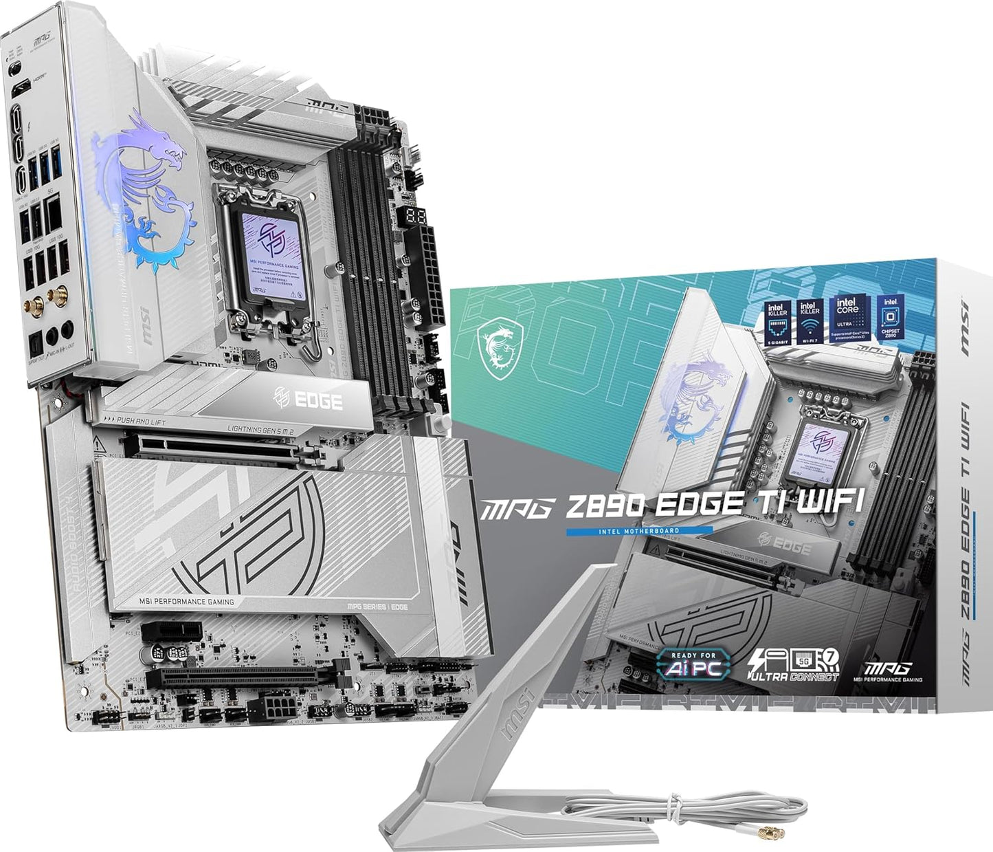 MSI MPG Z890 Edge TI WiFi Gaming Motherboard for Core Ultra