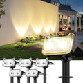 Solar Spot Lights Outdoor 6 Pack - Bright Adjustable Landscape
