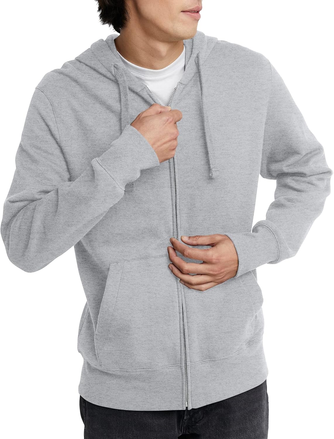 Hanes Men's Heavyweight Full-Zip Fleece Hoodie