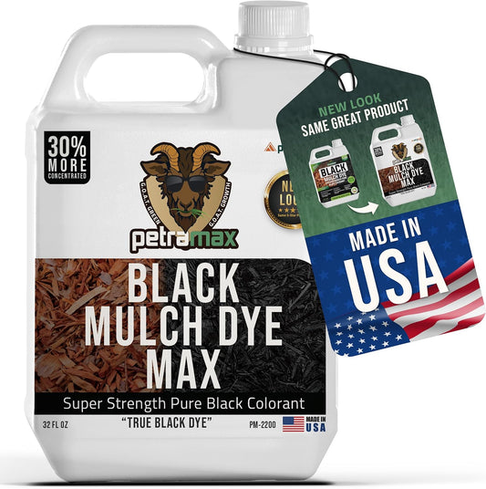 Petra Black Mulch Dye Spray for Refreshing Fading Landscape