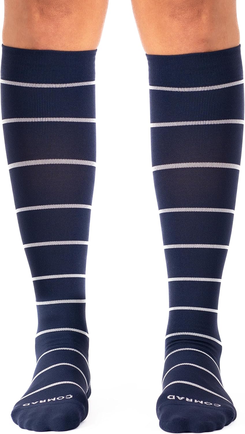 Comrad Nylon Knee High Compression Socks for All-Day Support