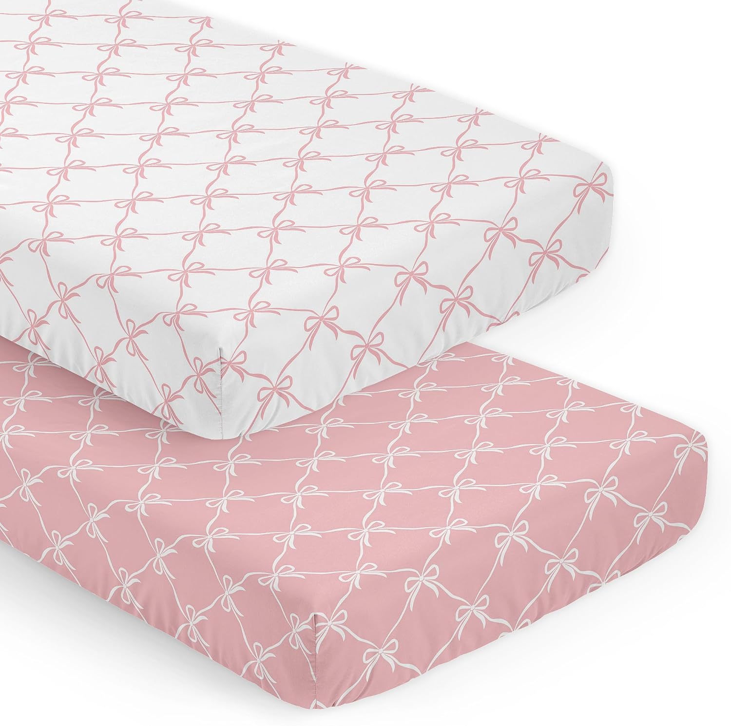 Sweet Jojo Designs 2-Piece Baby Crib Sheets Set for Girls