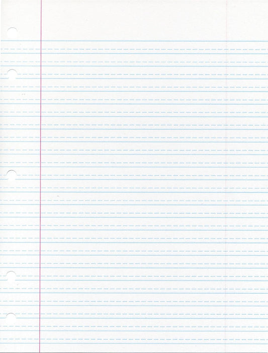 School Smart Cursive Ruled Notebook Paper - 8x10.5 - 500 Sheets