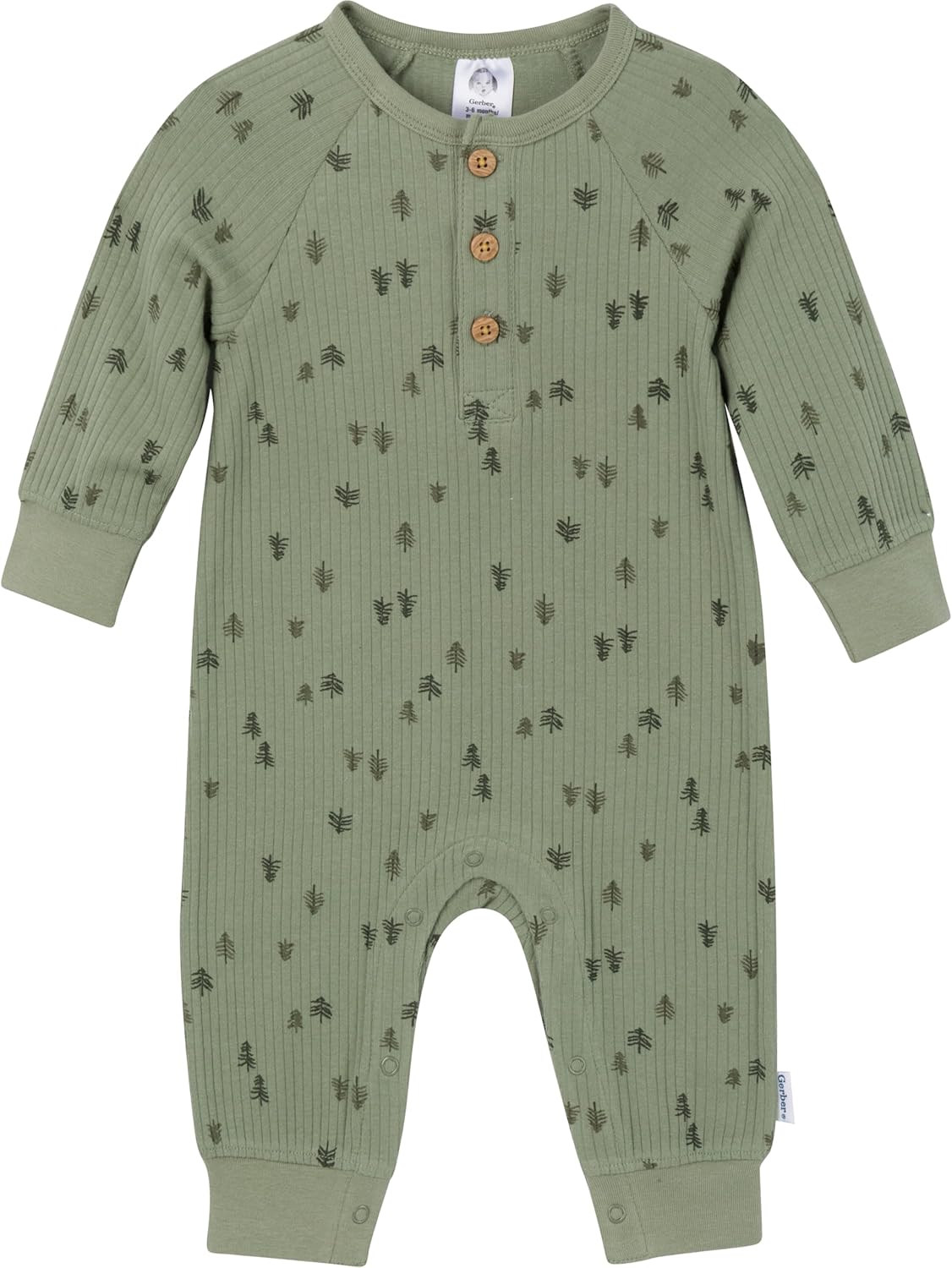 Gerber Henley Romper: Comfy Style for Baby Boys