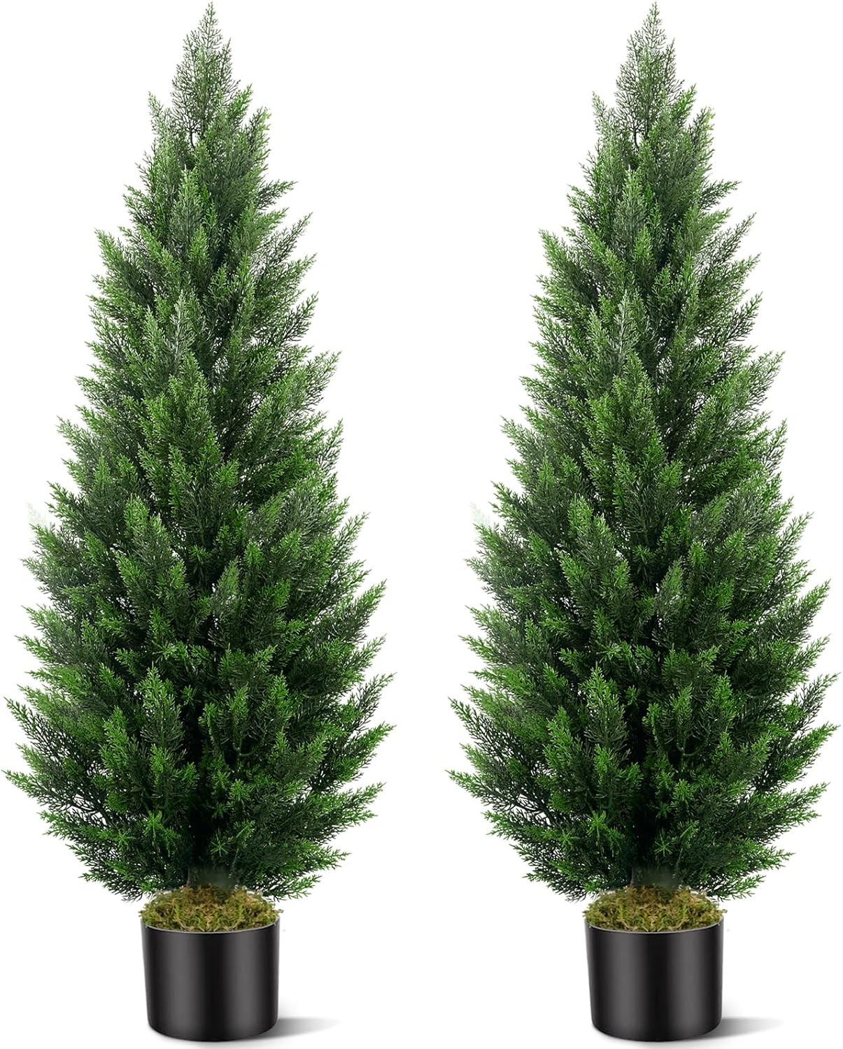 Artificial Topiary Cedar Trees 5FT Tall for Indoor Outdoor Use