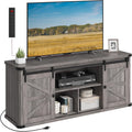 VASAGLE TV Stand for TVs up to 65 in - Farmhouse Console with Sliding