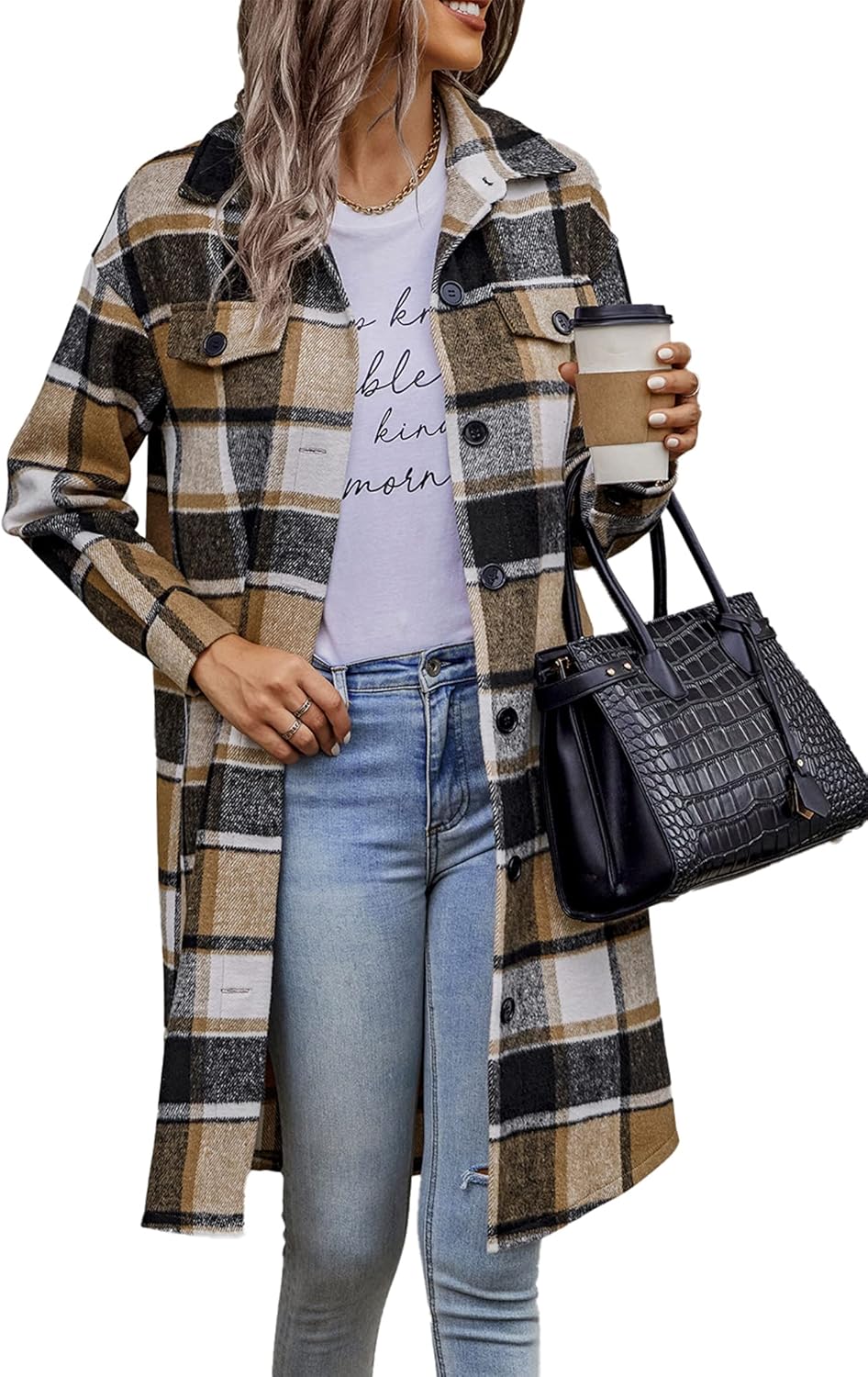 Plaid Shacket Jacket for Women - Stylish Fall Fashion 2025
