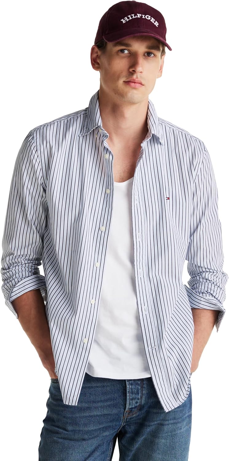 Tommy Hilfiger Long Sleeve Poplin Regular Fit Button Down Shirts