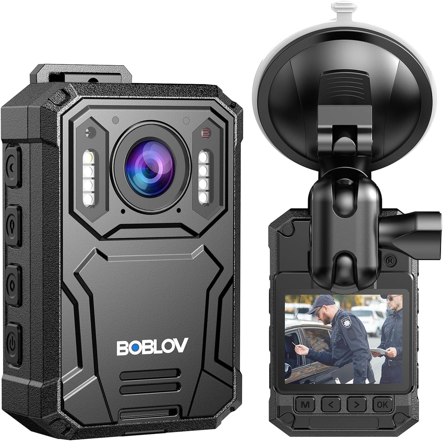 BOBLOV KJ23Pro Body Camera with Night Vision and 32GB Storage