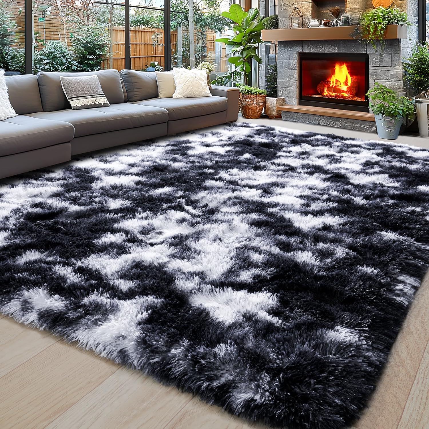 Ultra Soft 8x10 Area Rugs for Living Room and Bedroom Decor