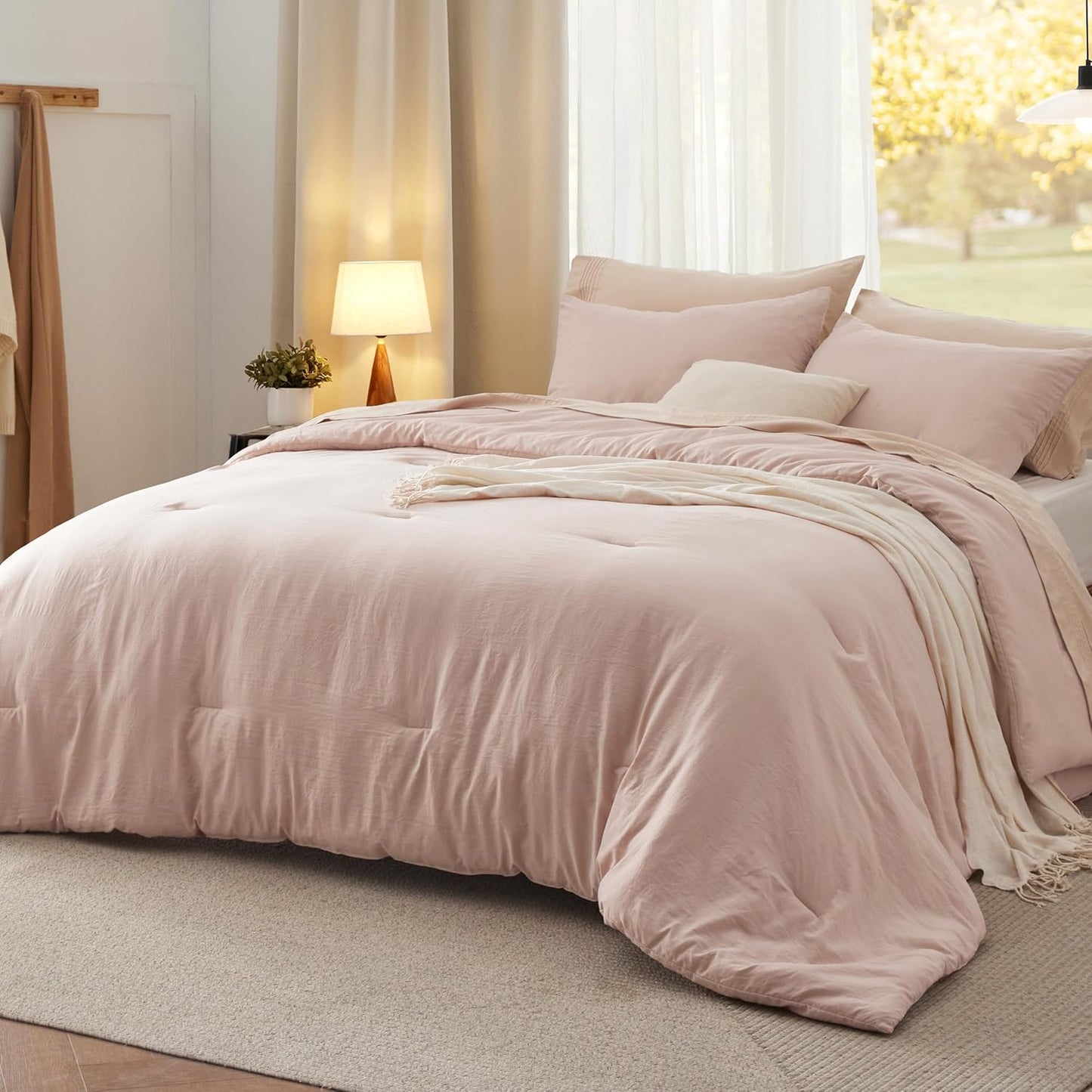 Bedsure Twin/Twin XL Comforter Set for Cozy Dorm Rooms