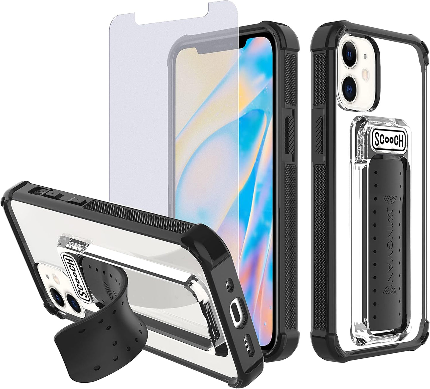 Scooch iPhone 12 Mini Case with Stand and Military Grade Protection