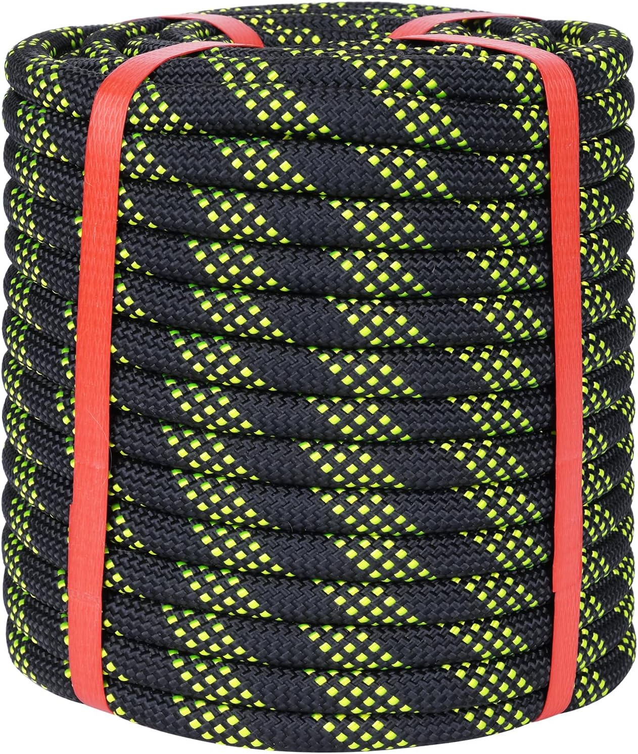 1/2 Inch Climbing Rope 100 Ft Black for Arborist and Rappelling