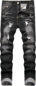 Men's Slim Fit Stretch Ripped Skinny Jeans - Comfortable Street