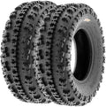 SunF ATV UTV Knobby Sport Tires 22x7-10 - Aggressive Off-Road Grip