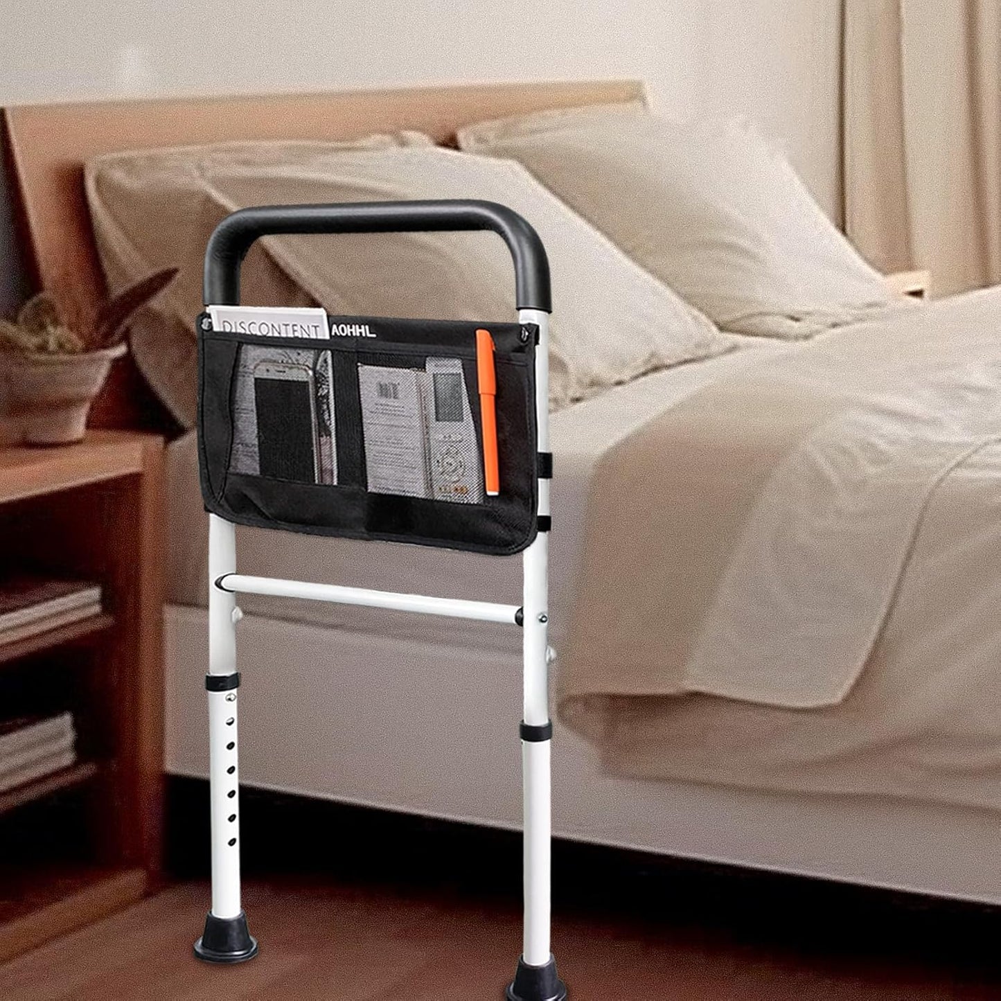 Bed Rails for Elderly Adults with Adjustable Heights and Support