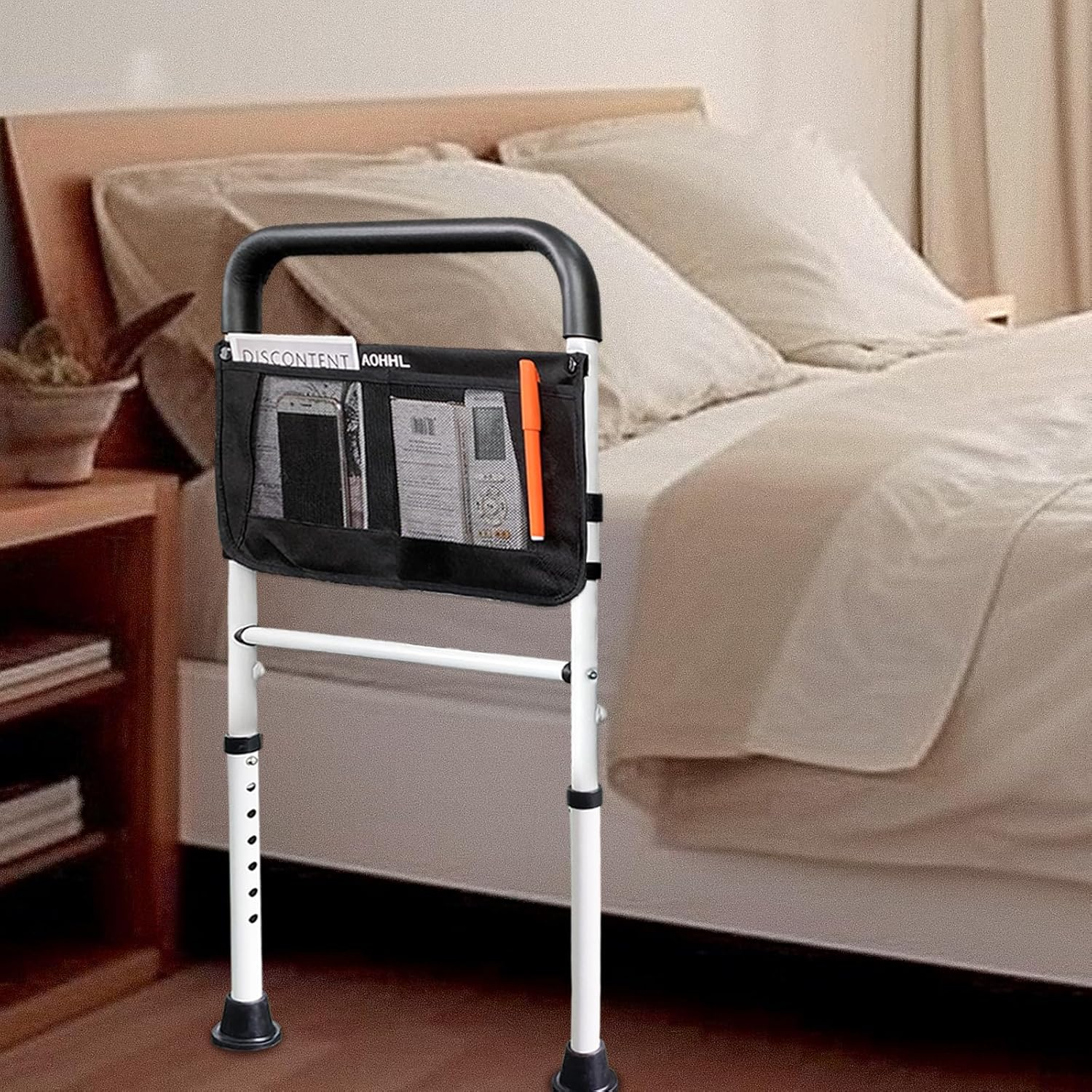 Bed Rails for Elderly Adults with Adjustable Heights and Support