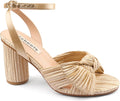 Bow Knot Heeled Sandals Open Toe Ankle Strap (Style 69F3)