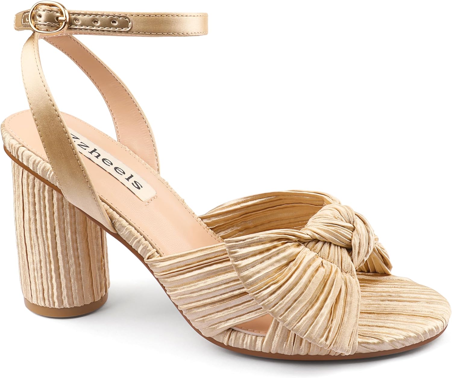 Zzheels Women's Bow Knot Heeled Sandals for Glamorous Events