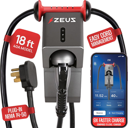 Zeus Level 2 EV Charger - Versatile & Powerful Charging