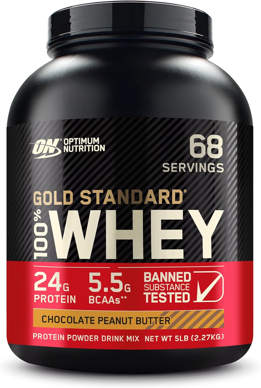 Optimum Nutrition Gold Standard Whey Protein Powder for Muscle Gain