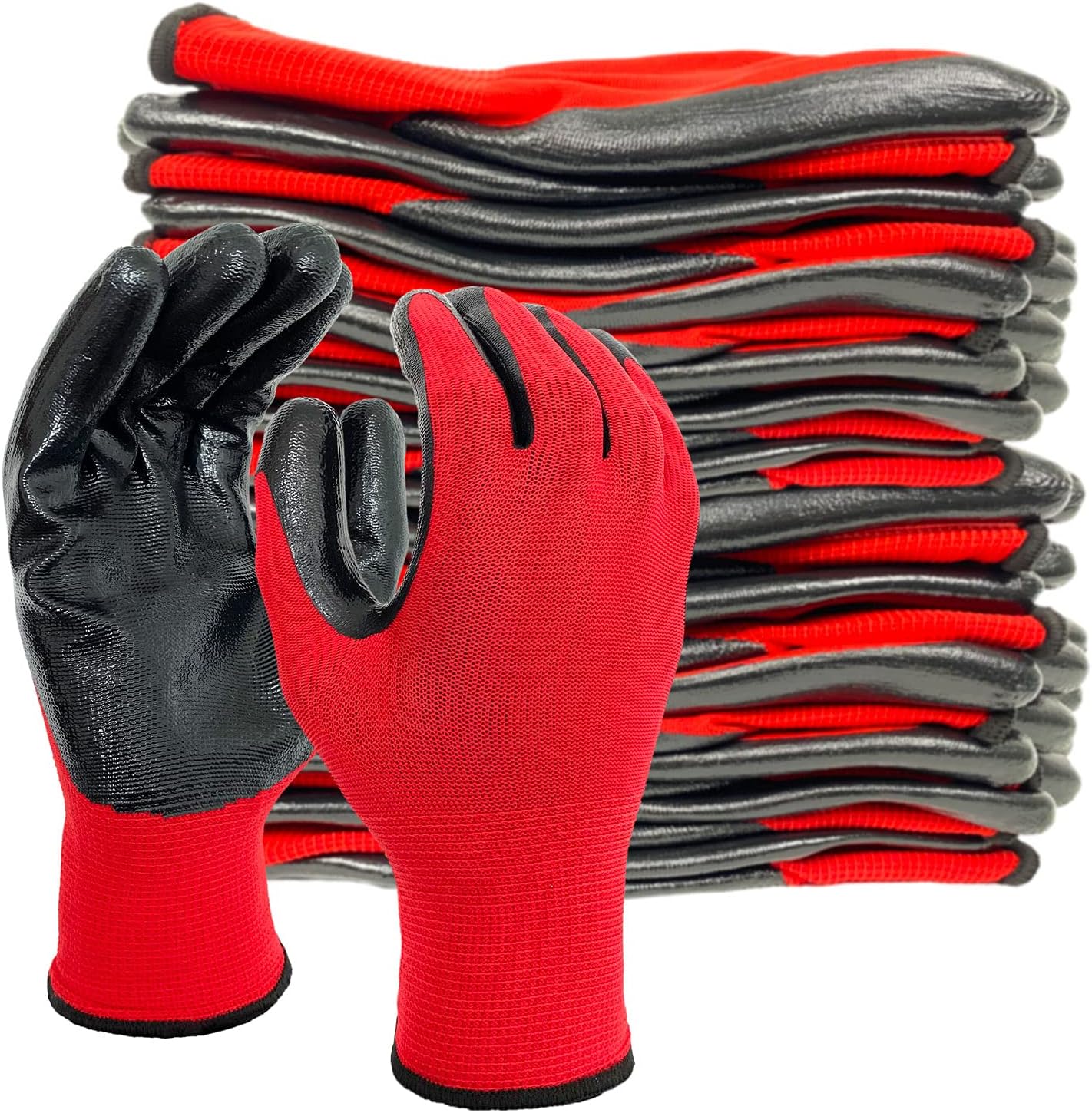 12 Pairs Evridwear Grip Gloves: Warehouse Ready!