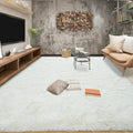 Tepook Area Rugs 7x10 Cream White - Super Soft Plush Shaggy Rug