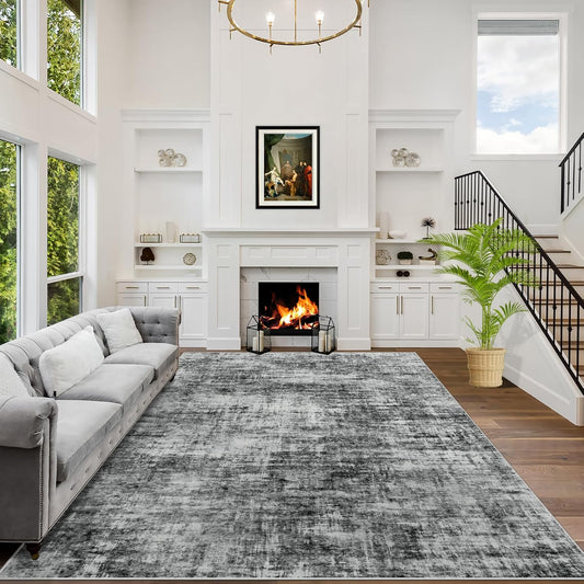 9x12 Area Rugs Washable Rug for Modern Living Room Decor