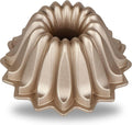 Fluted Cake Pan for Bundt Cakes - Durable Cast Aluminum Spring Water