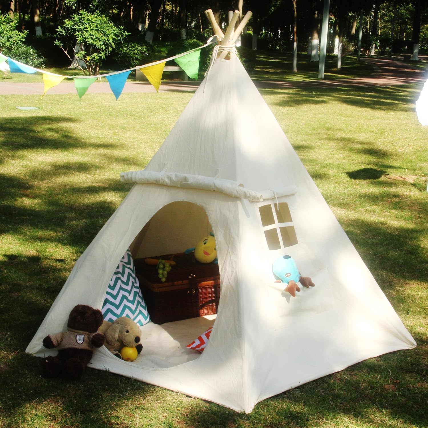 Lavievert Indian Teepee - Spacious Playhouse for Kids