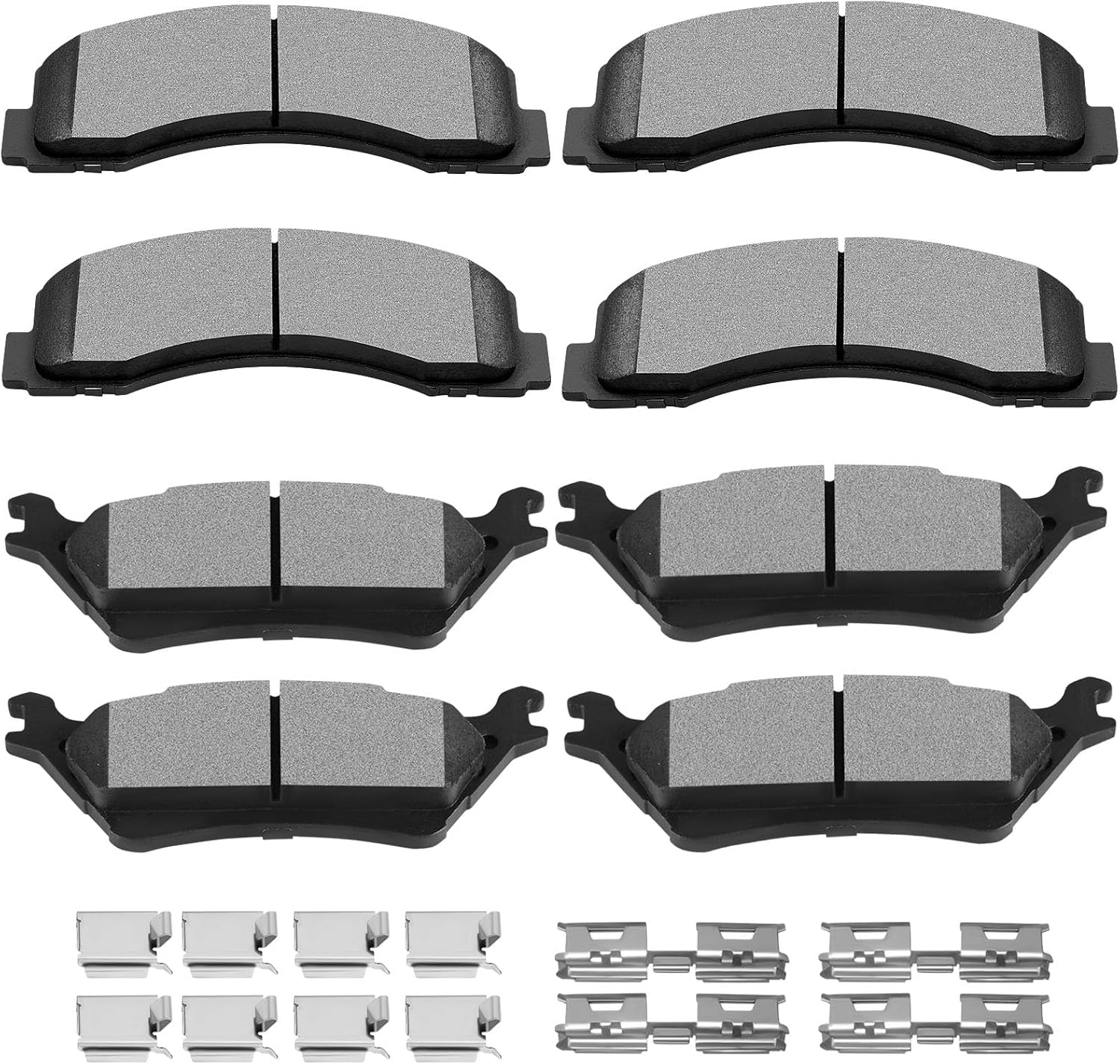 SCITOO D1414 D1602 Brake Pads Set for Ford F-150 2012-2020
