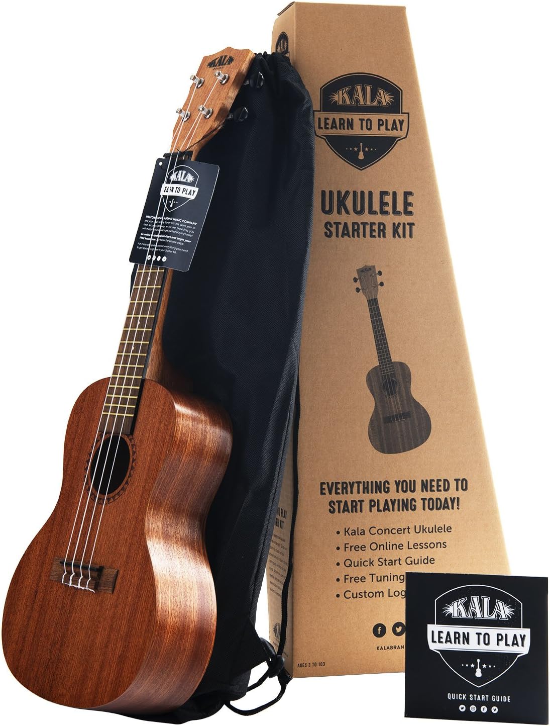 Official Kala Learn to Play Ukulele Concert Starter Kit Review