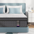 Twin Mattress 14 in Medium Firm Hybrid Mattress - Cooling Gel Memory